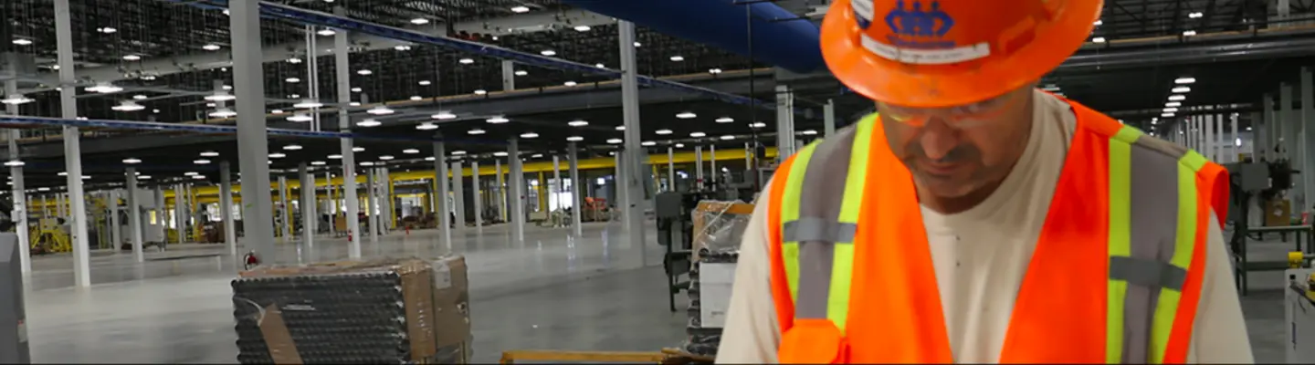 Man in PPE on jobsite