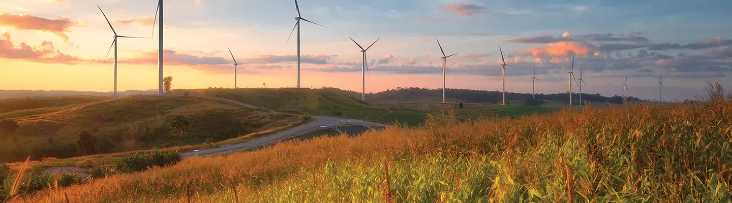 Image d’un héros de l’environnement – moulins à vent
