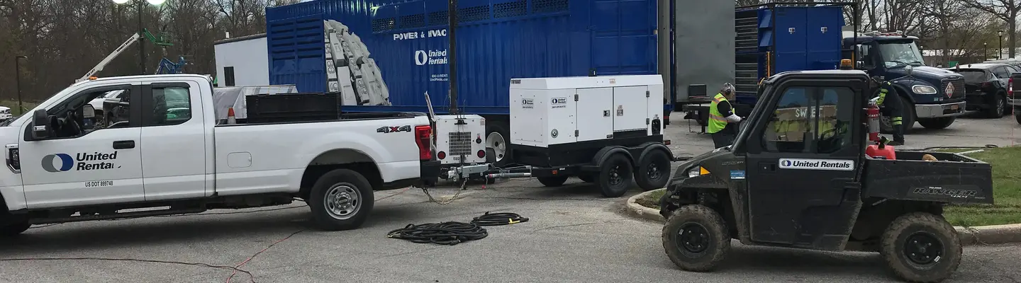 groupe électrogène fixé à un camion