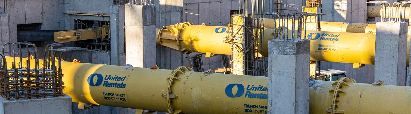 Jambes de force hydrauliques pour la sécurité des tranchées