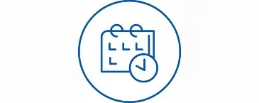 icône d’horloge et de calendrier