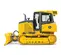 Bouteur John Deere jaune 110 CH