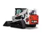 Chargeuse à chenilles compacte BOBCAT blanche, noire et rouge 1 542 kg