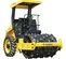 Rouleau vibratoire à simple tambour à pieds dameurs Bomag jaune