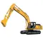 Excavatrice KOBELCO orange et grise 32,2 à 38,1 t