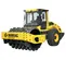 Rouleau vibratoire à simple tambour à pieds dameurs Bomag jaune