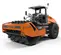 Hamm 203 à 226 cm orange et noir Rouleau vibratoire à simple tambour à pieds dameurs 27,5 tonnes