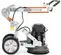 Rectifieuse à béton à conducteur accompagnant HUSQVARNA argent, orange et noire, une tête, électrique