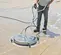 Nettoyeur de surface pour laveuse à pression avec brosse à buse rotative MiTM argent