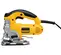 Scie sauteuse DEWALT jaune, grise et noire, électrique