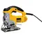 Scie sauteuse DEWALT jaune, grise et noire, électrique
