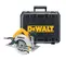 Scie circulaire DEWALT jaune, grise et noire, 18,4 cm, électrique