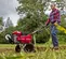 Rotoculteur à conducteur accompagnant Honda rouge, 5 chevaux