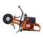 Ébouteuse à béton HUSQVARNA orange, noire et argent, 22,8 cm, essence