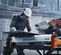 Scie à carrelage électrique 25,4 cm Husqvarna orange et grise