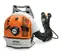 Souffleur à dos Stihl orange et blanc