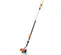 Scie à long manche motorisée STIHL orange, noire et blanche, 2,1 à 3,5 m de portée, essence