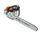 Scie à chaîne STIHL grise et orange, 46 cm, essence