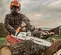 Scie à chaîne STIHL grise et orange, 46 cm, essence