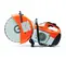 Ébouteuse à béton STIHL orange, blanche et noire, 35,6 cm, essence