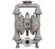 Pompe pneumatique à double membrane VERSAMATIC grise, 5,1 cm, acier inoxydable