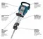 Kit marteau perforateur de démolition Bosch vert et noir, électrique, 15,9 kg