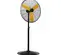 Ventilateur sur pied Pinnacle noir et jaune, 61 cm