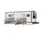 9 x 2,5 m Remorque de bureau, 2 bureaux