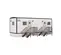 9 x 2,5 m Remorque de bureau, 2 bureaux