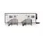 9 x 2,5 m Remorque de bureau, 2 bureaux