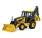 Yellow and black JOHN DEERE 108-116 HP Backhoe Loader, 15-16 ft. profondeur de creusement, Extendahoe