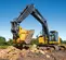 Excavatrice John Deere jaune