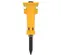 Yellow Epiroc 970 lb. Hydraulic Breaker Attachment for Backhoe