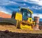 Bouteur John Deere jaune avec faible pression au sol 