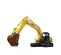 Yellow and black KOBELCO 62,000-63,000 lb. Long-Reach Excavator