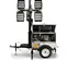 White and black GENERAC LIGHT TOWER,15-20KW LED VERT MAST