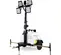 White and black GENERAC LIGHT TOWER,15-20KW LED VERT MAST