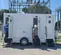 White Jag 3-Station Restroom and Shower Trailer Combo, 3 Sinks