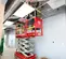 Red MEC electric scissor lift