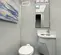 White Satellite 8-Station Restroom Trailer with up to 8 Sinks, interior