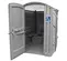 Toilettes portatives Satellite conformes aux normes de l’ADA, gris