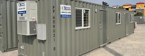 Bureaux de plain-pied gris
