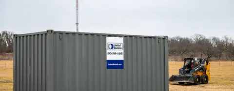 Abri en conteneur de stockage