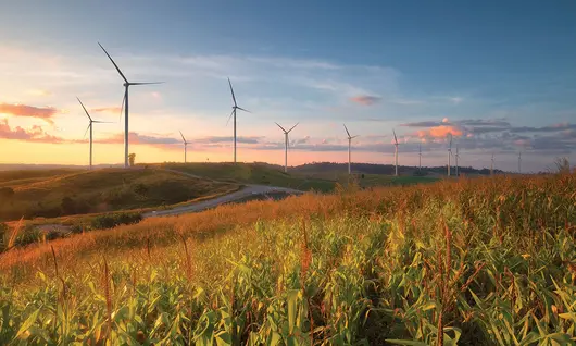 Image d’un héros de l’environnement – moulins à vent