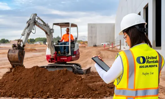 Chantier de construction United Rentals