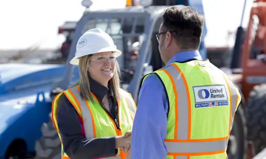 woman on jobsite