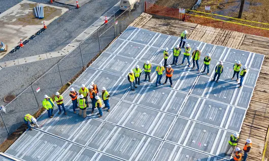 EPZ grounding mat at jobsite