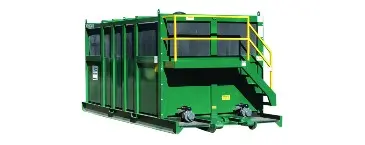réservoir vert avec rampe jaune