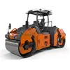 Hamm 175 cm orange et noir Rouleau vibratoire autoporté à double tambour lisse