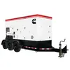 Génératrice remorquable CUMMINS blanche, noire et rouge, 250 à 279 kW, diesel de niveau 4